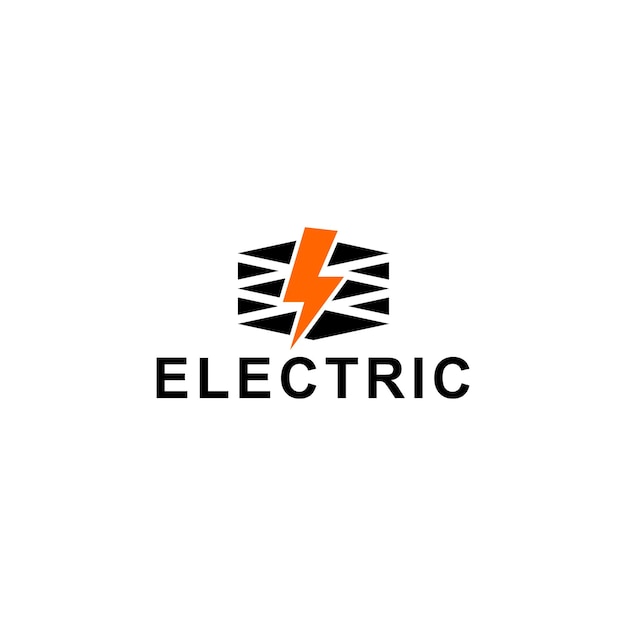 Plantilla de concepto de diseño de logotipo eléctrico