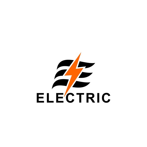 Plantilla de concepto de diseño de logotipo eléctrico