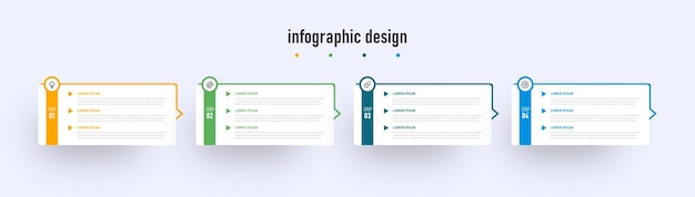 Plantilla de concepto de negocio infográfico de línea de tiempo