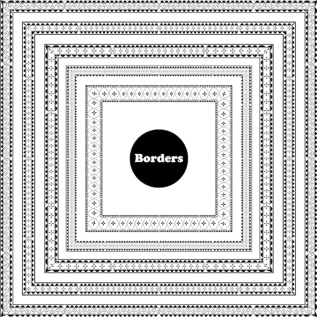 plantilla de conjunto de bordes