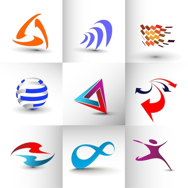 Plantilla de conjunto de diseño de logotipo