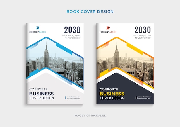 Plantilla de conjunto de diseño de portada de libro de negocios corporativos profesionales creativos
