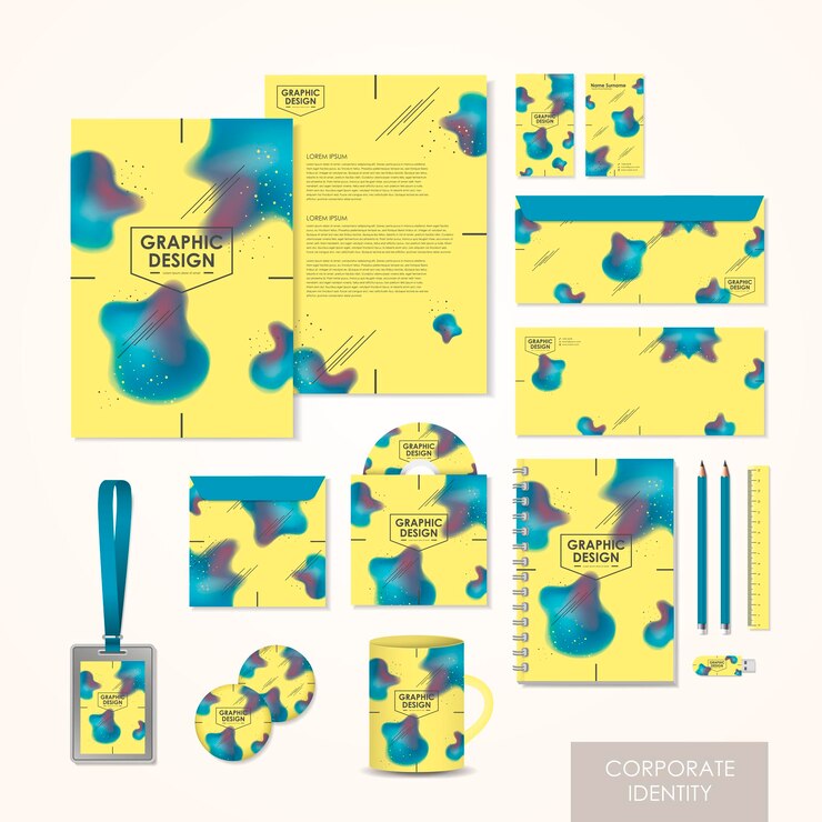 Vector plantilla de conjunto de identidad corporativa creativa