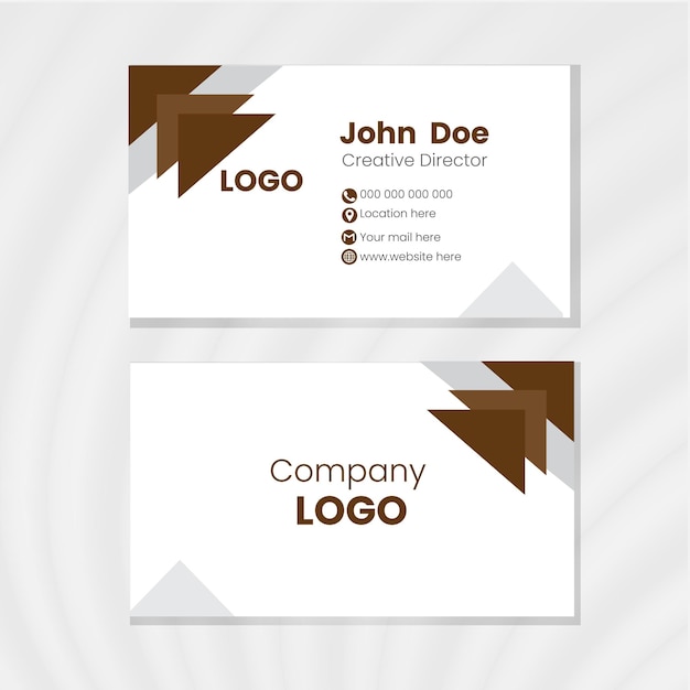Plantilla de conjunto de tarjetas de visita creativas abstractas vectoriales Ilustración vectorial