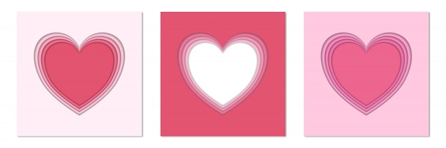 Plantilla de corazón de San Valentín
