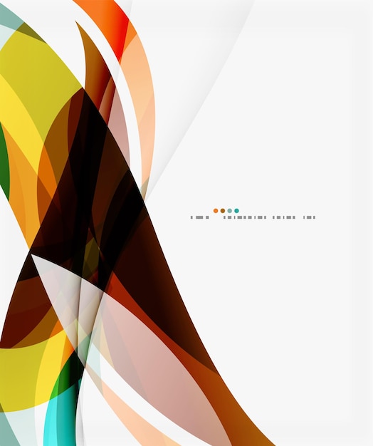 plantilla corporativa de onda de negocios telón de fondo abstracto vectorial para diagrama de diseño de flujo de trabajo opciones de número o diseño web
