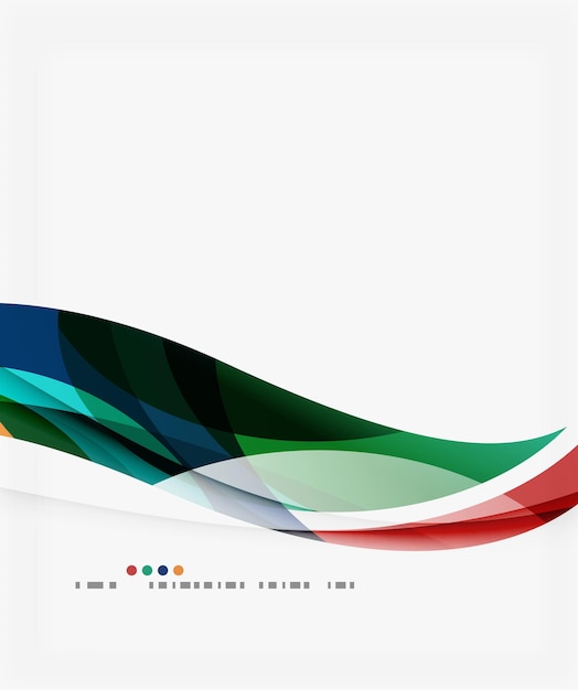 plantilla corporativa de onda de negocios telón de fondo abstracto vectorial para diagrama de diseño de flujo de trabajo opciones de número o diseño web