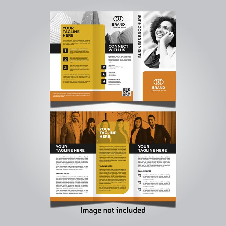 Vector plantilla corporativa tríptica de folleto