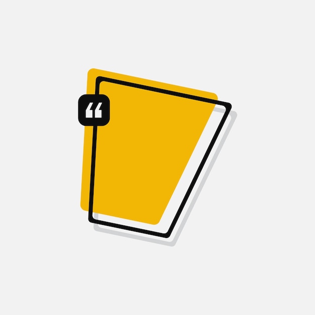 plantilla de cotización de redes sociales con color negro y amarillo