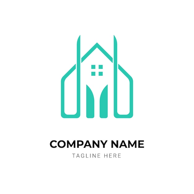 Vector plantilla creativa de diseño de logotipo de propiedad o bienes raíces
