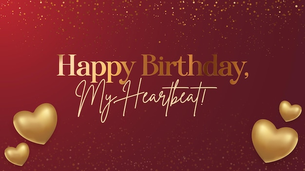 plantilla creativa de feliz cumpleaños con un fondo impresionante