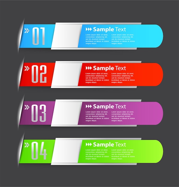plantilla de cuadro de texto moderno, banner de infografía