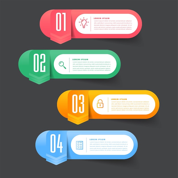 plantilla de cuadro de texto moderno, banner de infografía