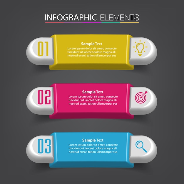 Plantilla de cuadro de texto moderno, banner de infografía