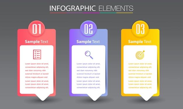 plantilla de cuadro de texto moderno, banner infografía