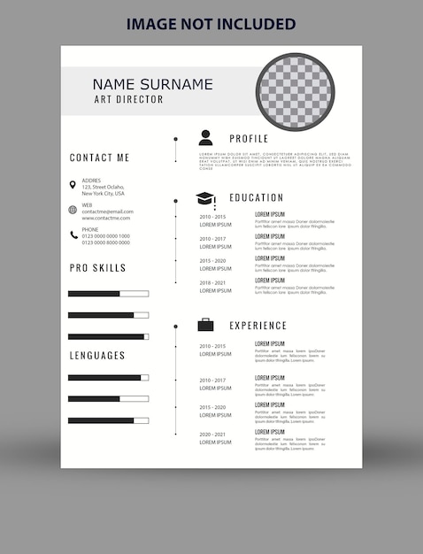plantilla de currículum simple