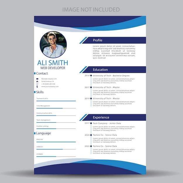 Plantilla de curriculum vitae
