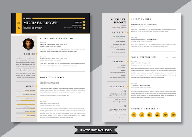 Plantilla del curriculum vitae