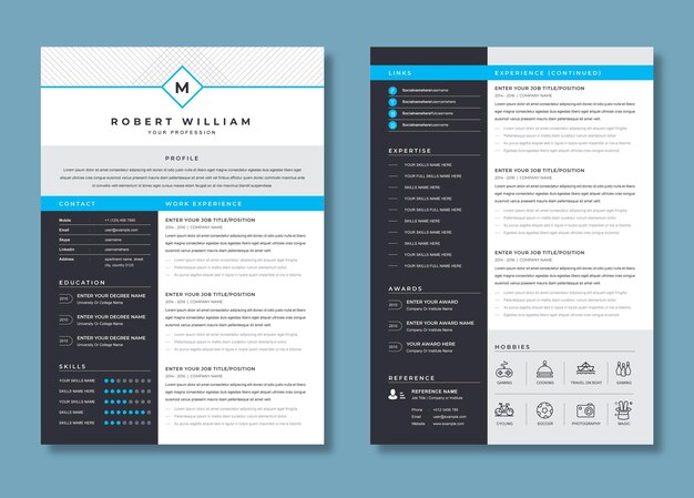 Plantilla del curriculum vitae