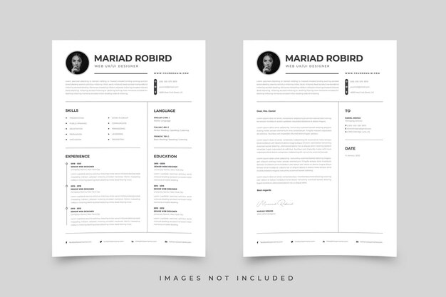Plantilla de curriculum vitae