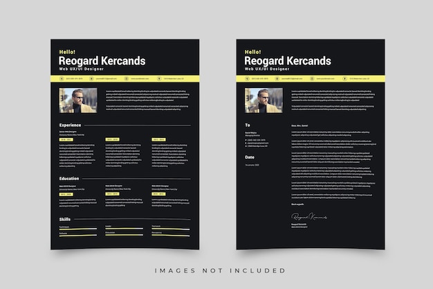 Plantilla de curriculum vitae