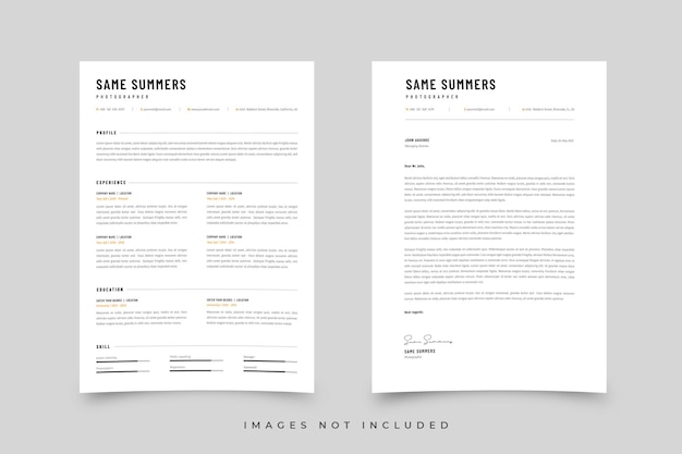 Plantilla de curriculum vitae