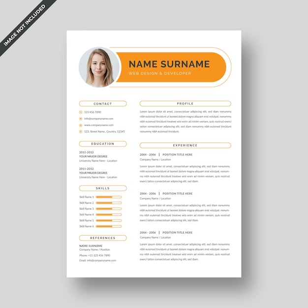 Plantilla del curriculum vitae