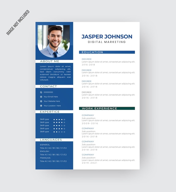 Plantilla CV minimalista