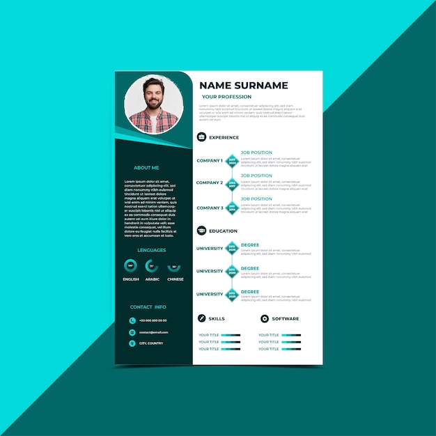 Plantilla CV minimalista