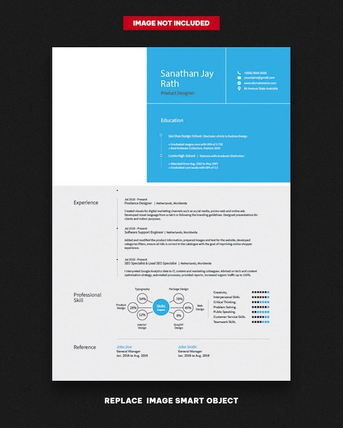 plantilla de CV minimalista