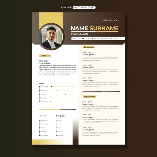 Plantilla CV minimalista