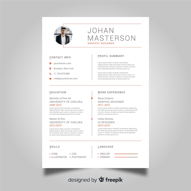 Plantilla de CV profesional