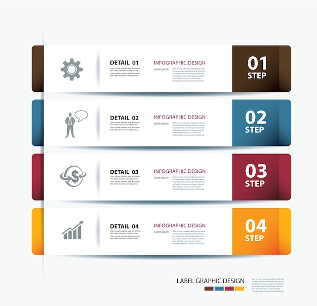 Plantilla de datos y números de papel de paso empresarial