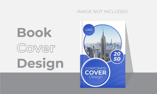 Plantilla de degradado azul de vector de diseño profesional y único Diseño de portada de libro de vector moderno