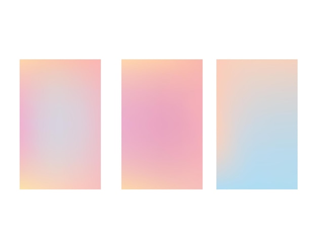 Plantilla de degradado colorido y borroso Vector Gratis Fondo de desenfoque de degradado suave amarillo pastel Gratis