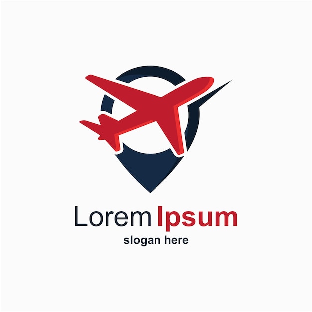 Plantilla detallada de diseño de logotipo de viaje