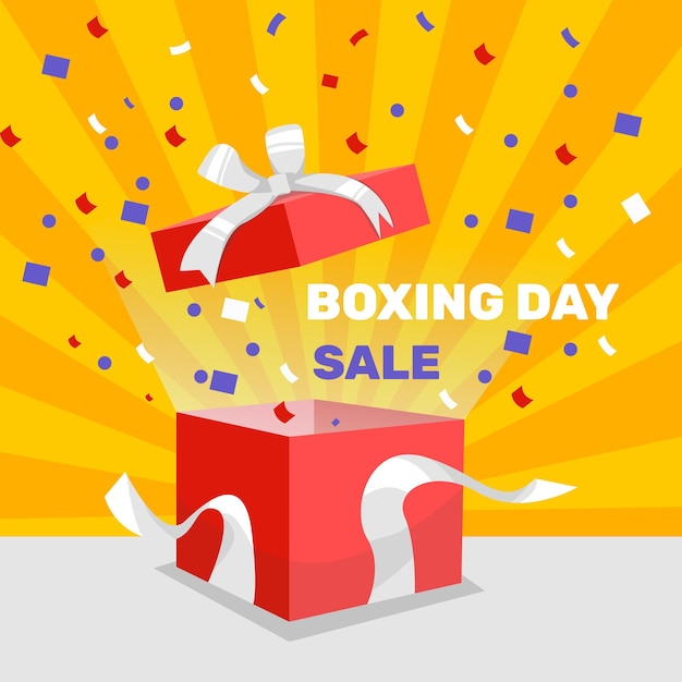 Plantilla del día del boxeo