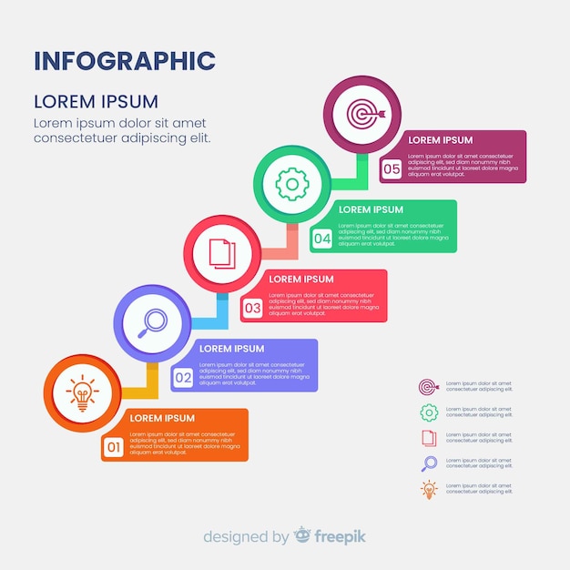 Plantilla de diagrama de infografía de jerarquía