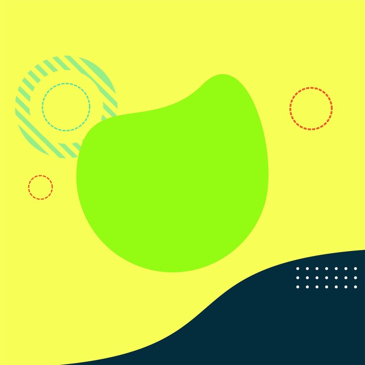 Plantilla de diapositiva de banner de fondo azul verde