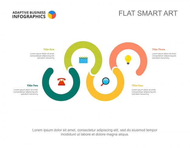 Plantilla de diapositiva de comercialización de four points