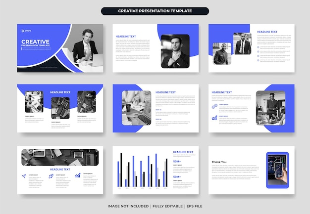 Plantilla de diapositivas de presentación de PowerPoint de negocios o plantilla de presentación de negocios