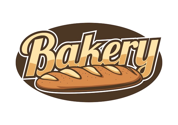 plantilla de dibujo de logotipo vintage de panadería