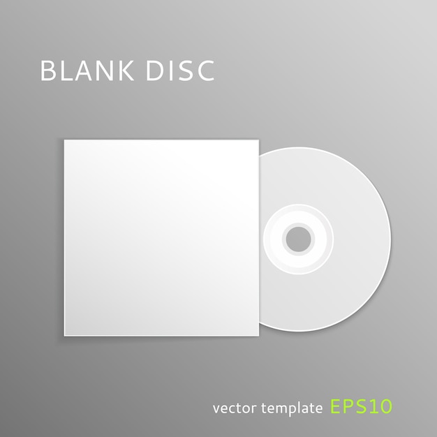 Plantilla de disco en blanco