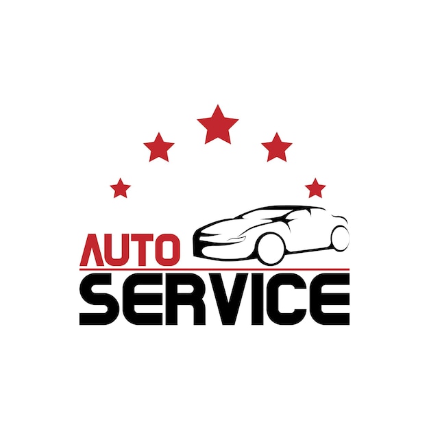 PLANTILLA DE DISEÑO DE LOGOTIPO DE SERVICIO AUTOMÁTICO