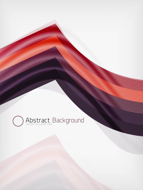 Plantilla de diseño de abstracción de onda de color arco iris