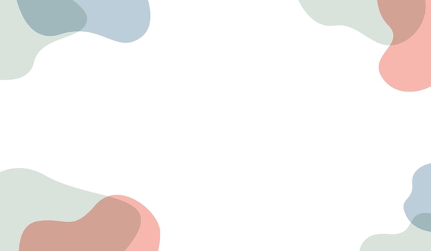 plantilla de diseño abstract de fondo pastel con vector de forma