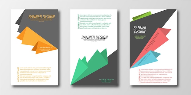 Plantilla de diseño abstracto para un afiche o volante
