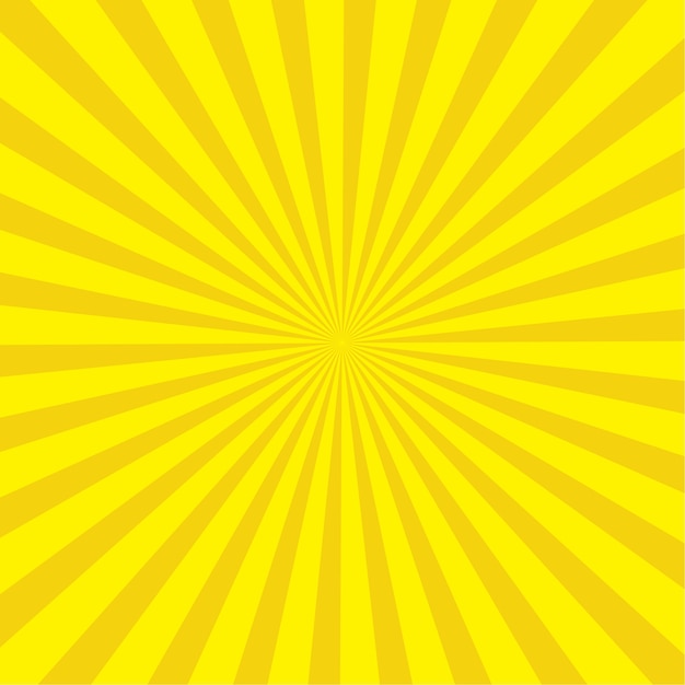 Plantilla de diseño abstracto Sunburst amarillo