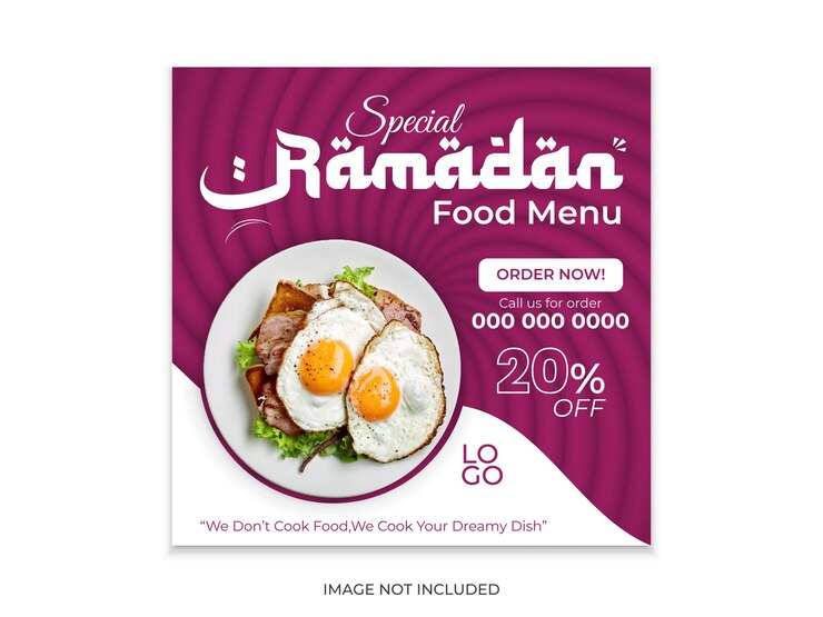 plantilla de diseño de alimentos corporativos de Ramadán