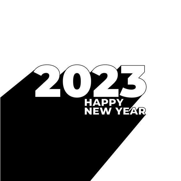 Plantilla de diseño de año nuevo vectorial